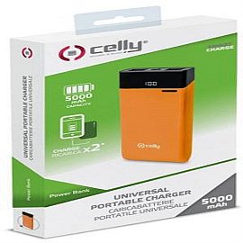 Celly Powerbank  Universale 5000mAh Orange ❒ RABONA